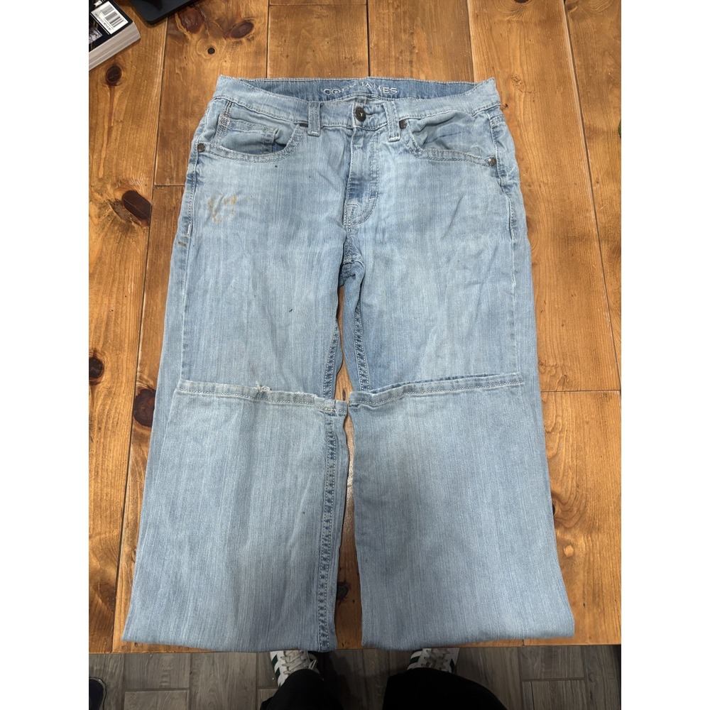 Cody James Men's 33x32 Light Wash Straight Leg Jeans Cotton Blend Distressed